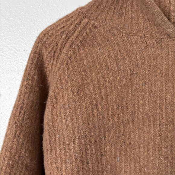 The Simple Folk Wool Maple Brown Knit Hoodie Sweater Womens XS Cabincore Scandi - Picture 2 of 15